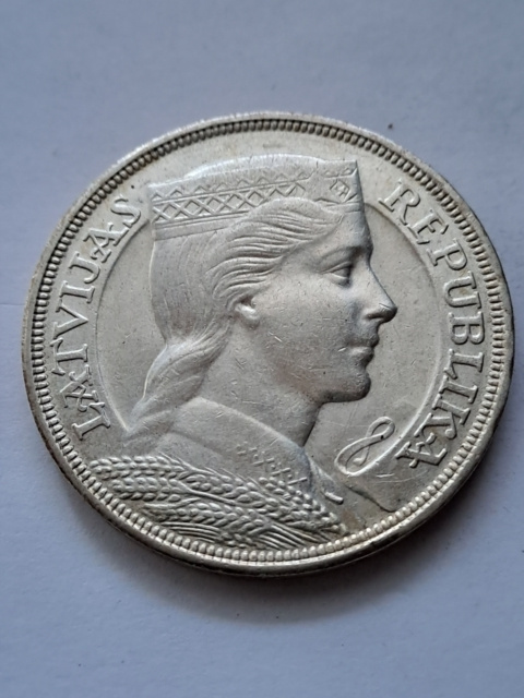 Łotwa 5 Łatów 1931 r Łotwa 5 Łatów 1931 r