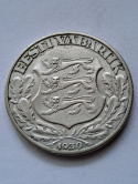 Łotwa 2 Korony Zamek Toompea 1930 r Łotwa 2 Korony Zamek Toompea 1930 r