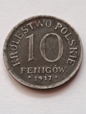 Królestwo Polskie 20 Fenigów 1917 r Królestwo Polskie 20 Fenigów 1917 r