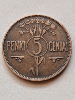 Litwa 5 Centai 1925 r