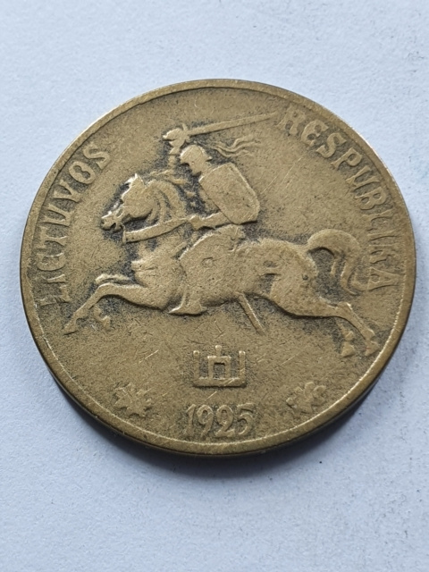 Litwa 50 Centu 1925 r Litwa 50 Centu 1925 r