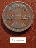 Niemcy 2 Pfennig 1923 r Litera A Niemcy 2 Pfennig 1923 r Litera A