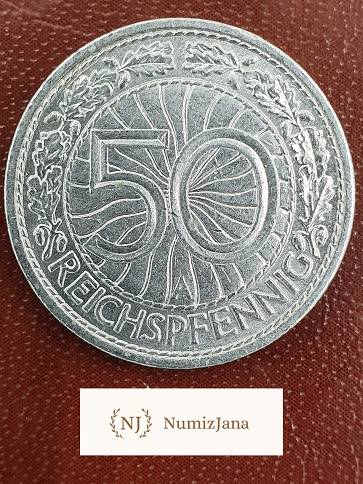 Niemcy 50 Pfennigow 1927 r A Niemcy 50 Pfennigow 1927 r A