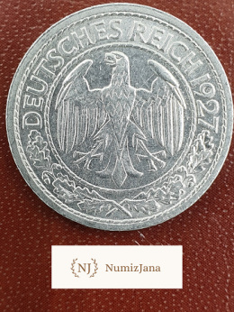 Niemcy 50 Pfennigow 1927 r A