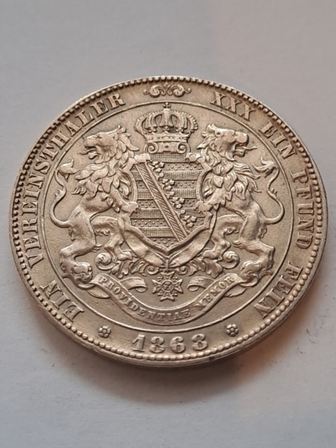 Niemcy Talar Saksonia Iohan 1868 rok Niemcy Talar Saksonia Iohan 1868 rok
