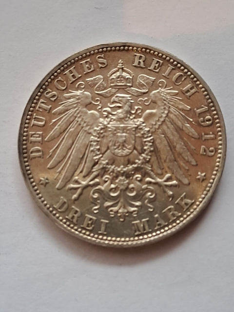 Niemcy 5 Marek Bayern 1912 r odmiana PP Niemcy 5 Marek Bayern 1912 r odmiana PP