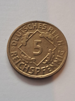 Niemcy 5 Pfennig 1925 r A