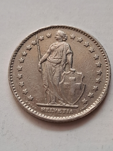 Szwajcaria 1 Frank 1974 r Szwajcaria 1 Frank 1974 r
