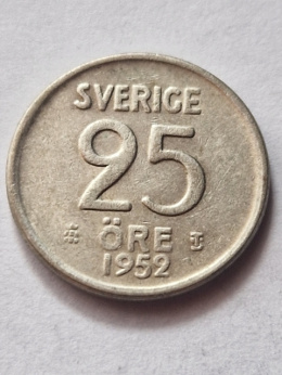 Szwecja 25 Ore 1952 r