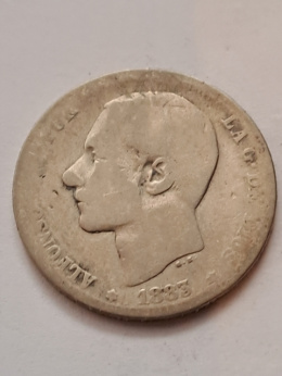 Hiszpania 1 Peseta 1883 r