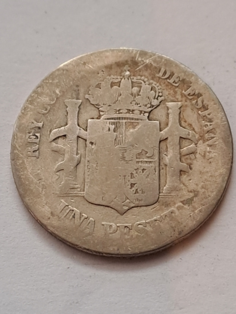 Hiszpania 1 Peseta 1883 r Hiszpania 1 Peseta 1883 r