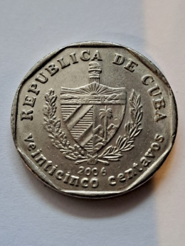 Kuba 25 Centavos 2006 r
