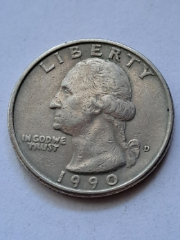 USA 1/4 Dollara Waszyngton 1990 r D