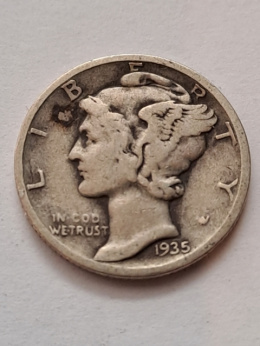 USA 5 Centów Mercury 1935 r