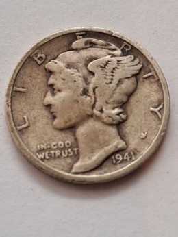 USA 5 Centów Mercury 1941 r S