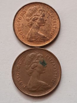 Wielka Brytania 1/2 Penny 1971-1974 r