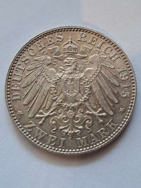2 Marki Meiningen Saksonia 1915 r 2 Marki Meiningen Saksonia 1915 r