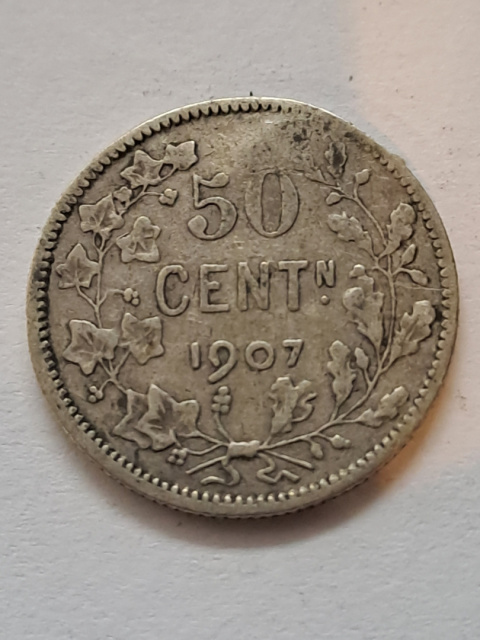 50 Cent 1907 r stan 3 Belgia 50 Cent 1907 r stan 3 Belgia