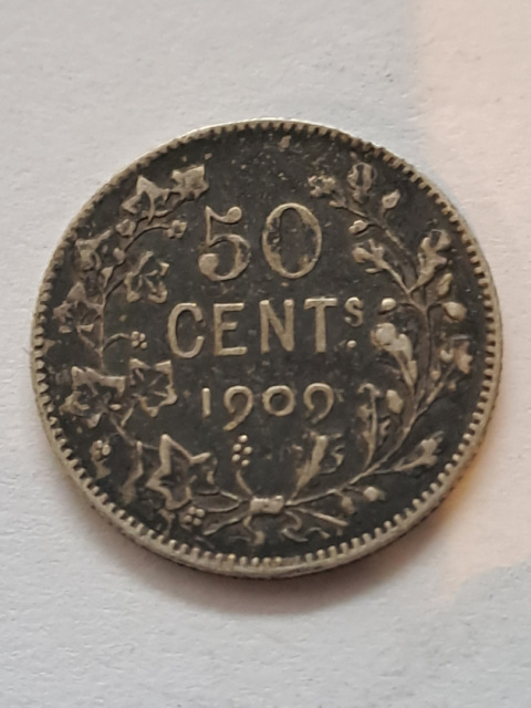 50 Cent 1909 r stan 3 Belgia 50 Cent 1909 r stan 3 Belgia