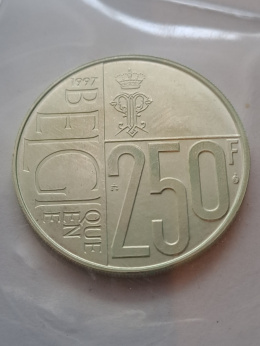 Belgia 250 Franków 1997 r stan 1
