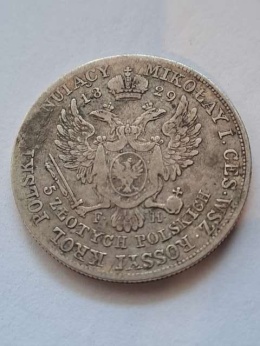 Królestwo Kongresowe 5 złotych 1829 r
