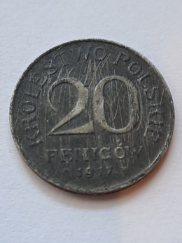 Królestwo Polskie 20 Fenigów 1917 r
