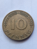 Niemcy 10 Pfennig 1950 r G Niemcy 10 Pfennig 1950 r G