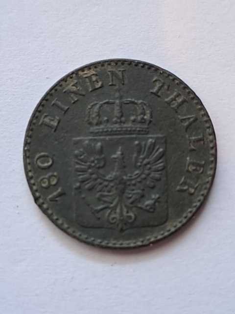 Niemcy 2 Pfennige 1864 r A Niemcy 2 Pfennige 1864 r A