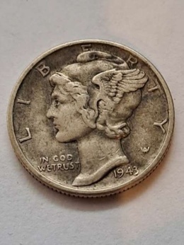 USA 5 Centów Mercury 1943 r