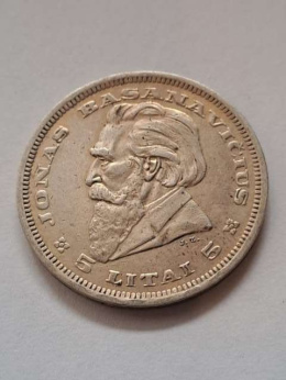 Litwa 5 Litai Pierwsza Republika 1936 r
