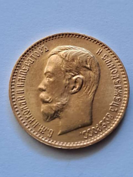 Rosja 5 Rubli Mikołaj II 1904 r