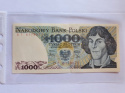 Banknot 1000 zł Mikołaj Kopernik 1982 r seria DT rzadsza Banknot 1000 zł Mikołaj Kopernik 1982 r seria DT rzadsza