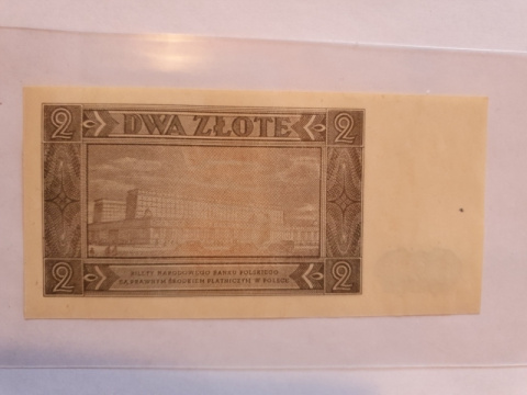 Banknot 2 zł 1948 r seria BR Banknot 2 zł 1948 r seria BR