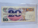 Banknot 20 zł Romuald Traugutt 1982 r seria B Banknot 20 zł Romuald Traugutt 1982 r seria B