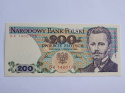 Banknot 200 zł Jarosław Dąbrowski 1986 r seria DR stan UNC Banknot 200 zł Jarosław Dąbrowski 1986 r seria DR stan UNC