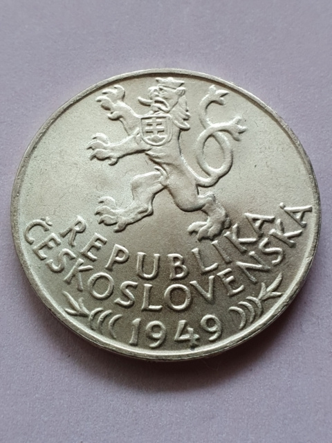 Czechosłowacja 100 Koron Wydobycie Srebra 1949 r Czechosłowacja 100 Koron Wydobycie Srebra 1949 r