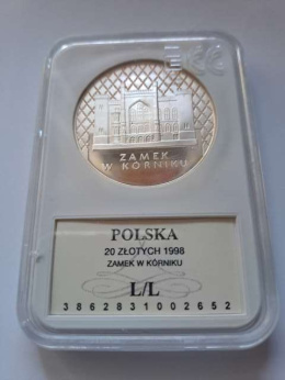 20 zł Zamek w Kórniku 1998 r