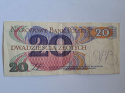 Banknot 20 zł Romuald Traugutt 1982 r seria AN Banknot 20 zł Romuald Traugutt 1982 r seria AN