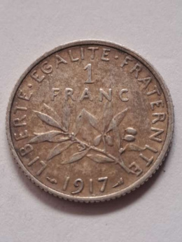 Francja 1 Frank Trzecia Republika 1917 r