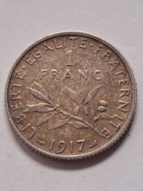 Francja 1 Frank Trzecia Republika 1917 r Francja 1 Frank Trzecia Republika 1917 r