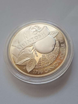 Kanada 1 Dolar Jabłko Mcintosh 1996 r
