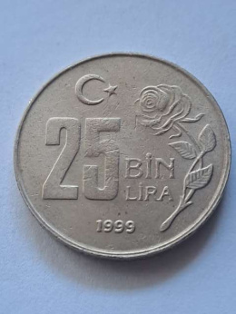 Turcja 25 Bin Lira 1999 r