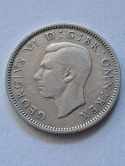 Wielka Brytania 6 Pensów Jerzy VI 1942 r Wielka Brytania 6 Pensów Jerzy VI 1942 r