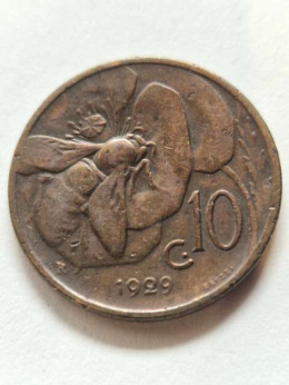 Włochy 10 Centesimi 1929 r