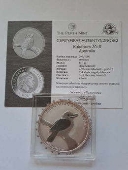 Australia 1 Dolar Kookaburra 2010 r