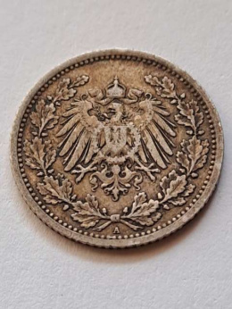 Niemcy 1/2 Marki Wilhelm II 1905 r A