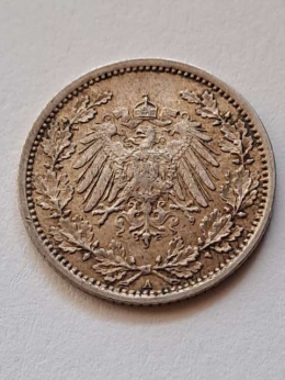 Niemcy 1/2 Marki Wilhelm II 1916 r A