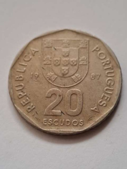 Portugalia 20 escudo 1987 r