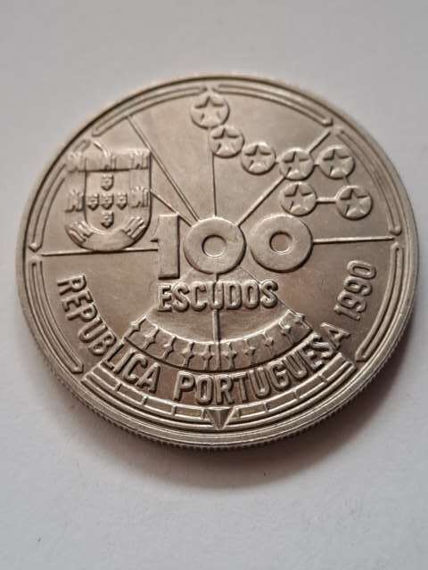 Portugalia 100 escudo Portugalscy Odkrywcy 1990 r Portugalia 100 escudo Portugalscy Odkrywcy 1990 r