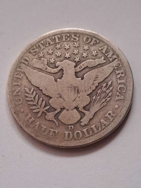 USA 1/2 Dollara Barber 1906 r D USA 1/2 Dollara Barber 1906 r D
